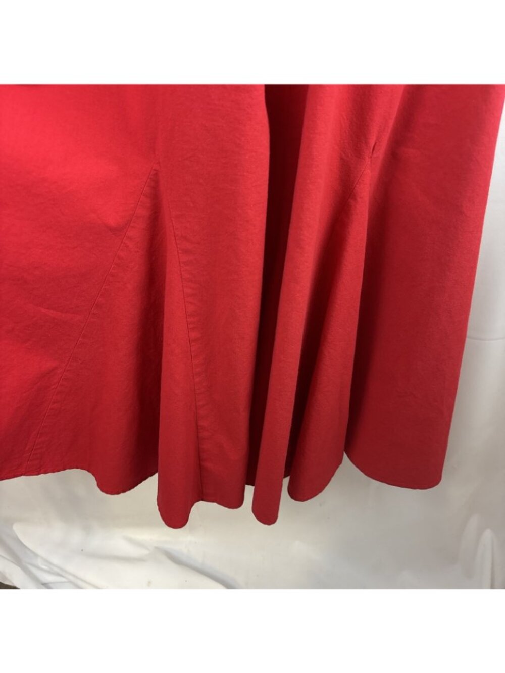 Circle T By Marilyn Lenox USA 9-10 Red Black Accents Western Belt Dance Dress - Picture 7 of 10